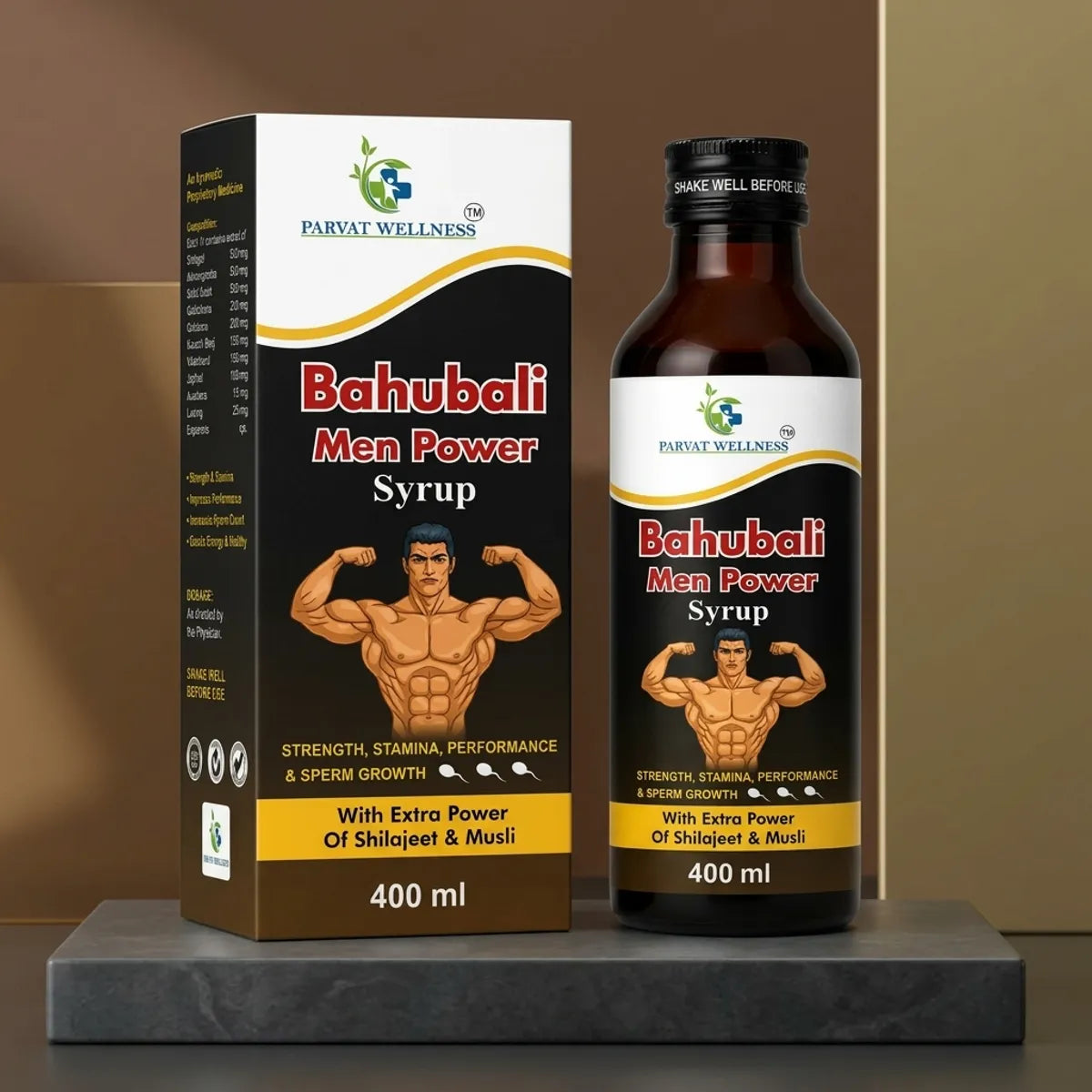 Bahubali Man Power Shilajit Musli Syrup 400ml