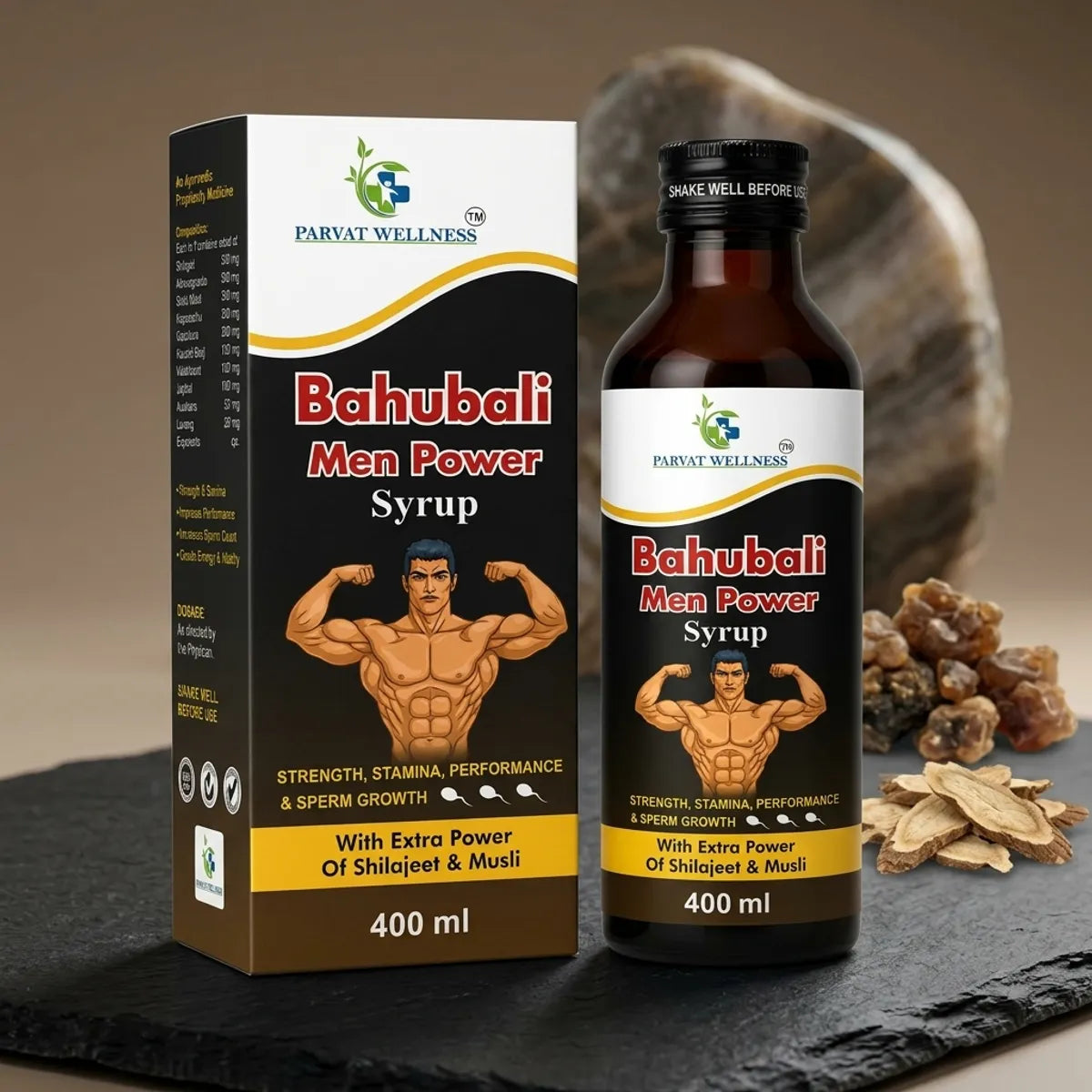 Bahubali Man Power Shilajit Musli Syrup 400ml